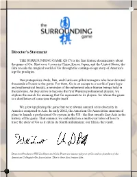Director's Statement