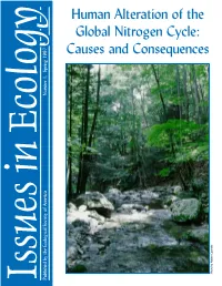 Human Alteration of the Global Nitrogen Cycle: Causes And
