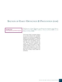 Section of Early Detection & Prevention (Edp)