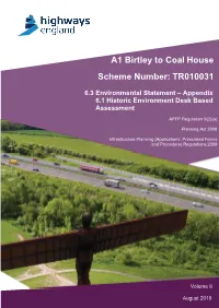 A1 Birtley to Coal House Scheme Number: TR010031