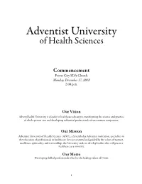 Adventist University of Health Sciences