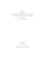 Dissertation Submitted to the Combined Faculties of the Natural