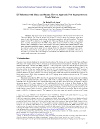 EU Relations with China and Russia: How to Approach New Superpowers in Trade Matters