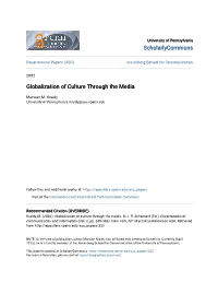 Globalization of Culture Through the Media