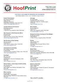 Hoofprint Spring Newsletter 2014