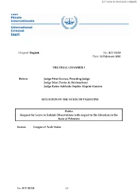 ICC-01/18 Date: 13 February 2020