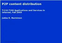 P2P Content Distribution