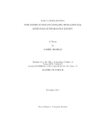 S.Im.Pl Serialization: Type System Scopes Encapsulate Cross-Language, Multi-Format Information Binding