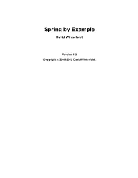 Spring by Example Web Module