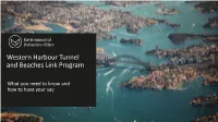 EDO Western Harbour Tunnel and Beaches Link Program
