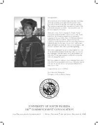 Fall 2018 Undergraduate Commencement Program