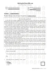 Myenglishtutorhk.Com Level 6 Mock Paper 23 (Answers)