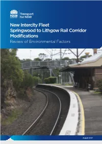 New Intercity Fleet Springwood to Lithgow Rail Corridor Modifications Review of Environmental Factors