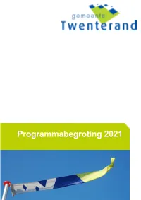 Programmabegroting 2021