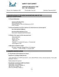 Safety Data Sheet MCAA