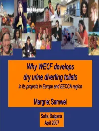 Why WECF Develops Dry Urine Diverting Toilets
