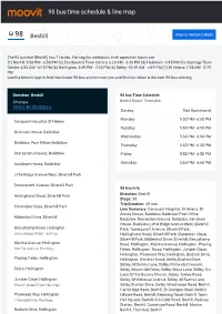 98 Bus Time Schedule & Line Route
