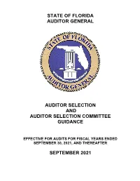 Auditor Selection Guidance 2020