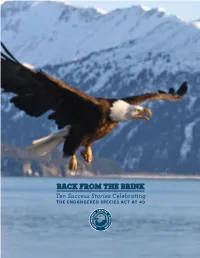 Back from the Brink Ten Success Stories Celebrating the Endangered Species Act at 40 Introduction Acknowledgements