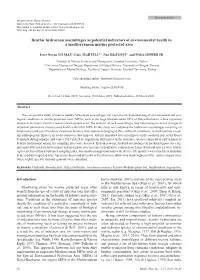 Benthic Hydrozoan Assemblages As Potential Indicators of Environmental Health in a Mediterranean Marine Protected Area