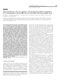 REVIEW Signal Transduction, Cell Cycle Regulatory, and Anti