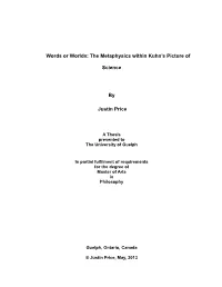 The Metaphysics Within Kuhn's Picture of Science by Justin Price