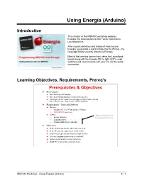 Using Energia (Arduino)
