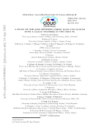 A Study of the Link Between Cosmic Rays and Clouds with a Cloud