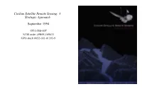 Civilian Satellite Remote Sensing: a Strategic Approach