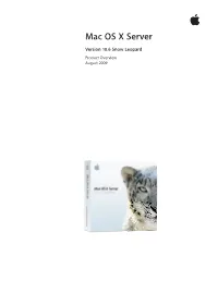 Mac OS X Server