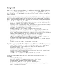 Sudbury Community Arena Operating Agreement