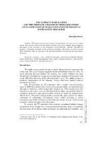The Current World Crisis and the Thematic Changes in Media Discourse: an Illustration of Masculinization of Political Journalists’ Discourse