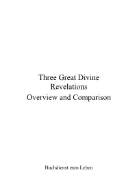 Three Great Divine Revelations Overview and Comparison