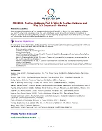 What Is Positive Guidance and Why Is It Important? - Handout