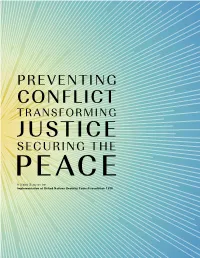 A Global Study on the Implementation of United Nations Security Council Resolution 1325 View the Global Study At