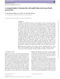 A Resonant Family of Dynamically Cold Small Bodies in the Near-Earth Asteroid Belt