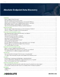 Absolute Endpoint Data Discovery