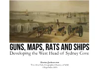 Developing the West Head of Sydney Cove
