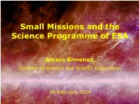 ESA Solar System Missions