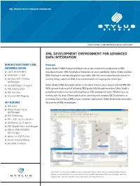 Xml Development Environment for Advanced Data Integration