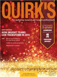 How Insight Teams Can Transform in 2019