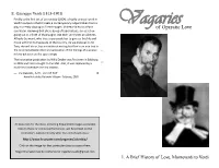 Of Operatic Love Courtesan