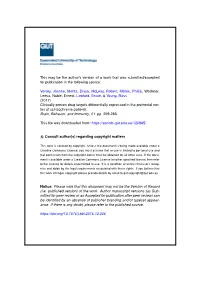 This May Be the Author's Version of a Work That Was Submitted/Accepted for Publication in the Following Source: Voisey, Joanne