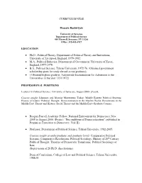 Hossein Bashiriyeh CV