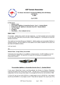 ADF Serials Newsletter