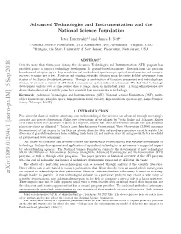 Advanced Technologies and Instrumentation and the National Science Foundation