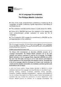 Art & Language Uncompleted. the Philippe Méaille Collection