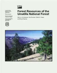 Forest Resources of the Umatilla National Forest