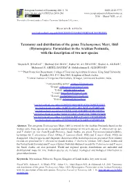 (Hymenoptera: Formicidae) in the Arabian Peninsula, with the Description of Two New Species