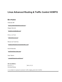 Linux Advanced Routing & Traffic Control HOWTO